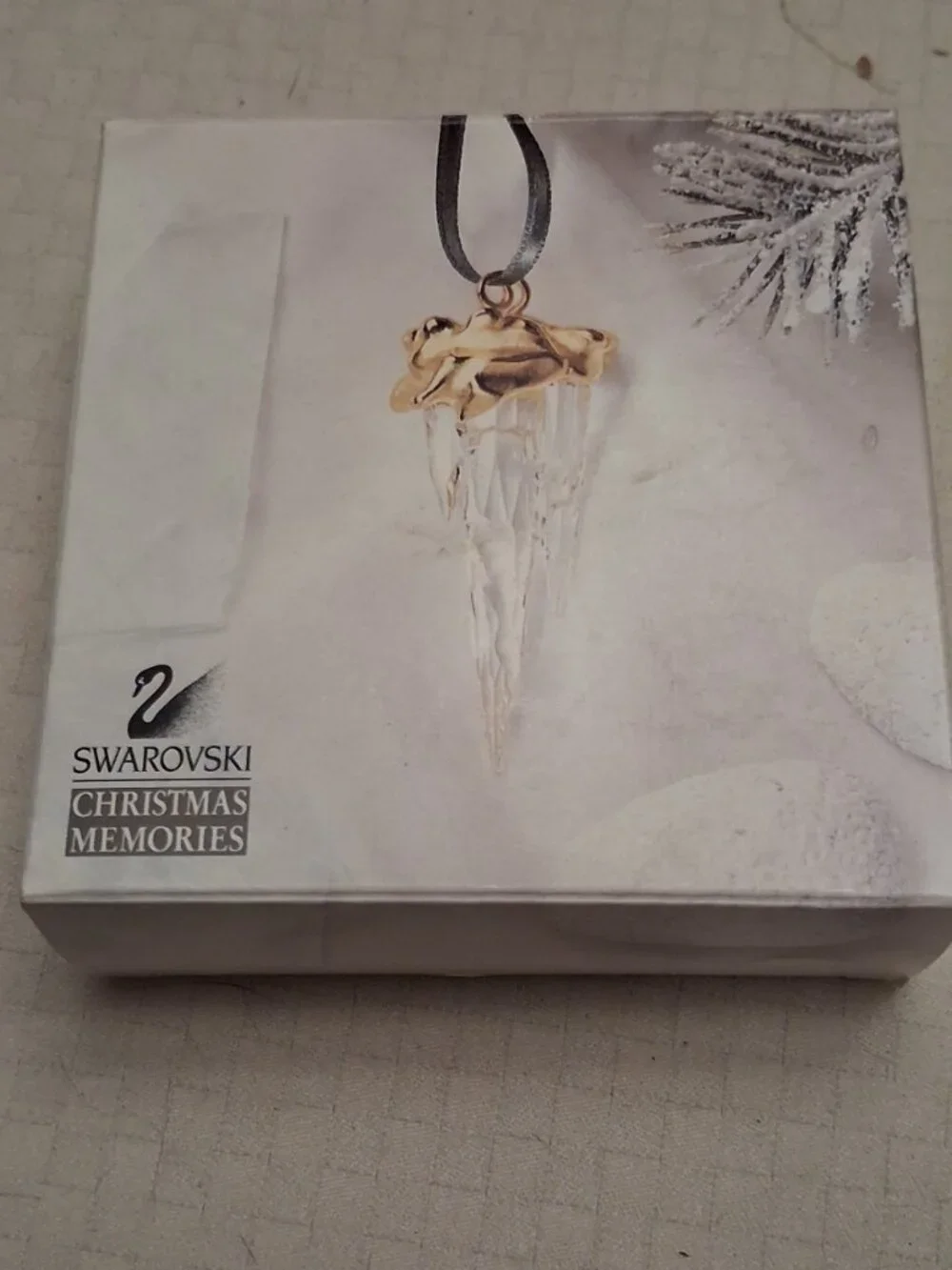 Swarovski Christmas Memories Icicle Ornament 211087 In Original Box